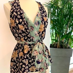 Anthropologie 100% Silk Sleeveless Blouse